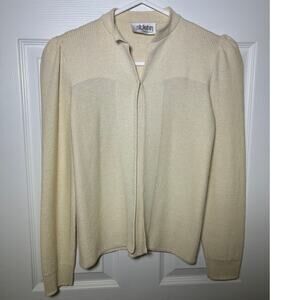 St John cream open cardiigan with issues size Small